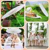 60/80CM DIY Hand-Painting Paper Umbrella Chinese Style Decorative White Oil-paper Umbrella with Wooden Handle Kids Coloring Oriental Umbrella Crafts