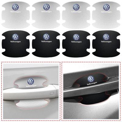 Для Volkswagen 4 шт. Защитная наклейка на ручку двери автомобиля Эмблема Стайлинг автомобиля для VW Volkswagen Golf GTI Bora Passat Jetta Beetle Sc
