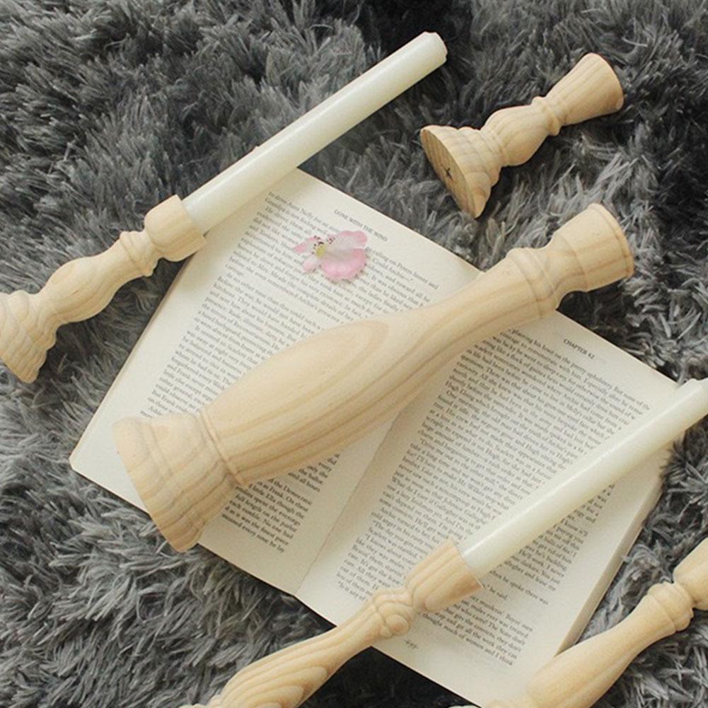 Wooden Candle Holder For Wedding Decorations Retro Wood Classic Candlestick Andle Stand Party Living Room Home Decoration