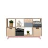 Meuble de rangement NABOSKY rose 2x4