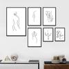 Nordic Style Love Body Quote Poster Minimalist Wall Art Pictures Girl Home Декоративная Картина на холсте Абстрактные линии Декор комнаты