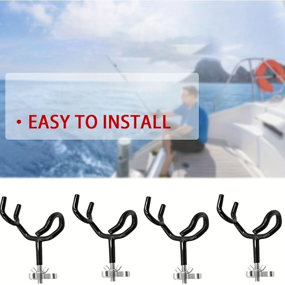 20 Degree Fishing Boat Rod Holder Metal Portable Fishing Pole Stand Fishing Pole Holders Men