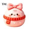 Crunchy Stress Ball Christmas Daifuku Relief Toy, Slow Rebound Steamed Bun Squeeze Toys Sensory Holiday Party Favors for Kids Adults Reliever