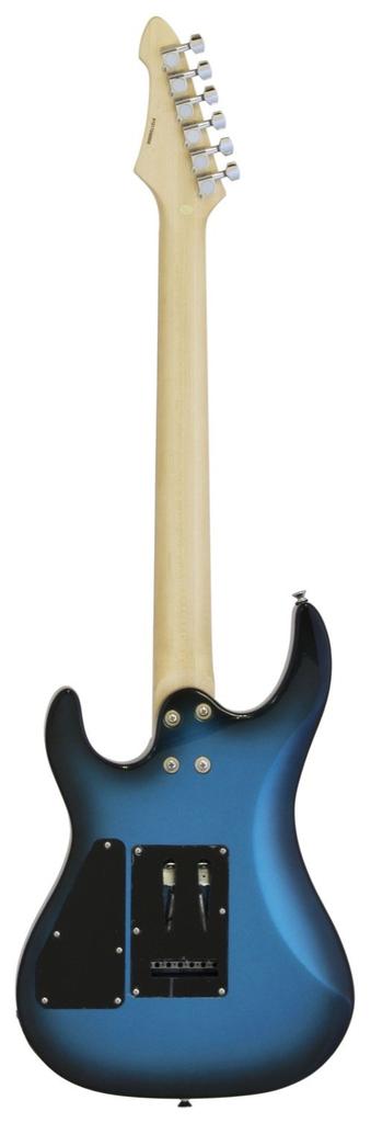 AriaPro II MAC Series Electric Guitar with SSH Pickups, Metallic Blue Shade, MAC-STD MBS, Includes Soft Case
