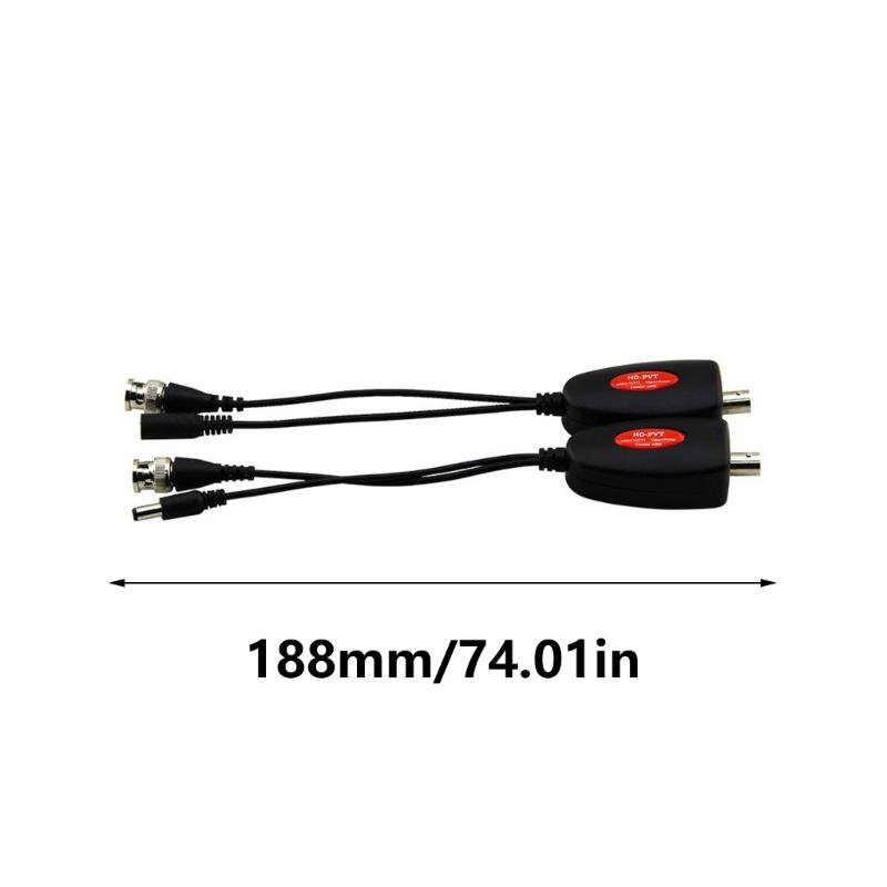 1-канальная система питания по коаксиальному кабелю для камер видеонаблюдения AHD/CVI, блок питания, коаксиальные видеопередатчики, до 400 м