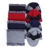 Plush Warm Solid Color Fashion Design Women Face Cap Korean Style Hat With Scarf Men Knitted Beanie