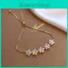 Flower Jewelry Hand Chain With Cubic Zirconia For Women Gift Occasion