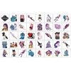 yyy40pcs KPOP Witch Hunt Anime Cartoon Temporary Tattoo Stickers Set Creative Kids Gift Merchandise Collection for Fans