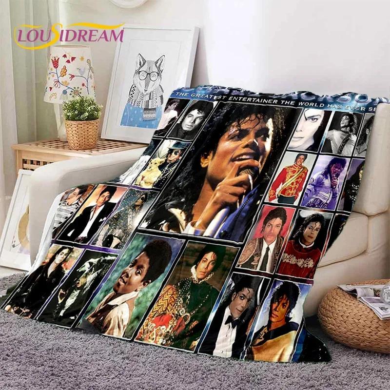 MJ King of Pop Майкл Джексон Мягкое фланелевое одеяло для кровати, спальни, дивана, пикника, плед для укрытия на открытом воздухе, подарок для отдыха