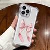 Модный чехол для телефона с узором в виде банта, подходящий для iPhone 17 16 15 14 13 12 11 Pro/Max/Plus, противоударная задняя крышка