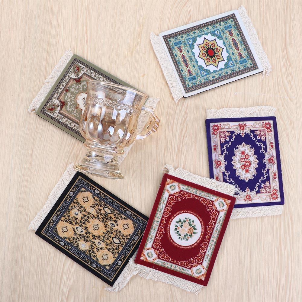 Retro Pattern Kitchen Accessories Persian Style Table Decor Coaster Cup Pads Table Mat Placemat