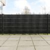 VidaXL Balcony Screens 5 Pcs Black 255x19 Cm Braided Resin, Garden Screen, Outdoor Screen, Privacy Screen 156318