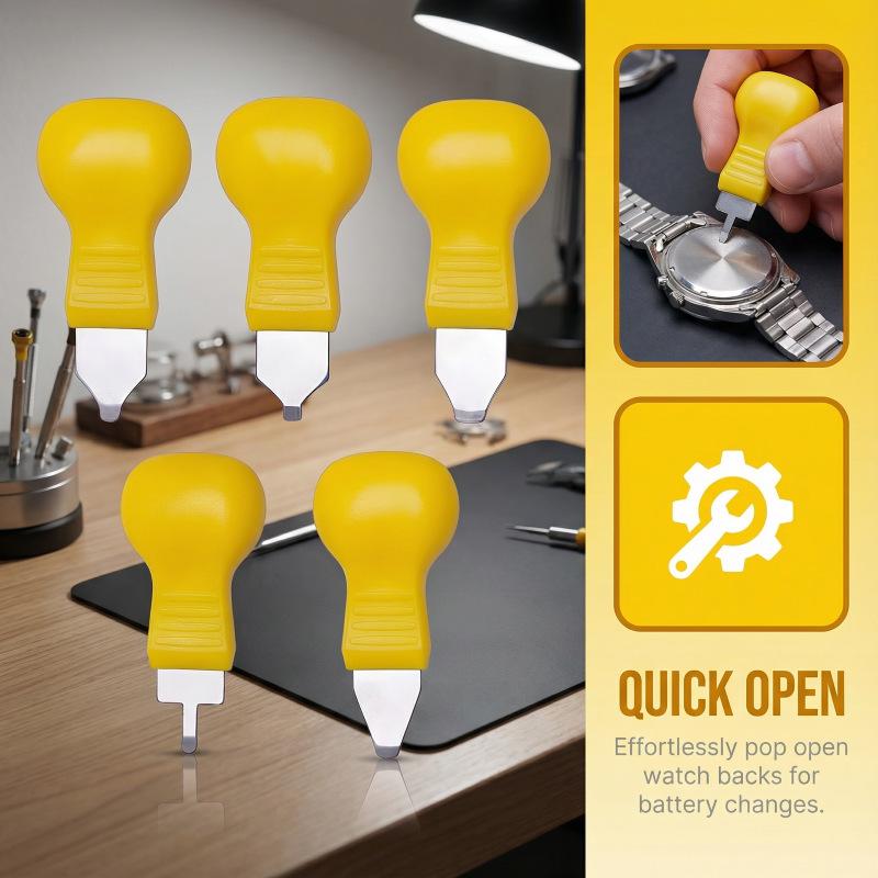 Набор из 5 инструментов для ремонта часов: Открывалка для корпуса и монтировка для замены батареи