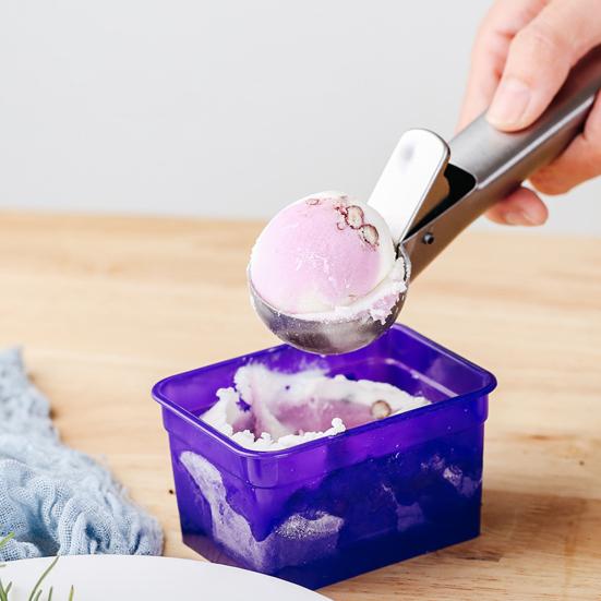 Ice Cream Scoop Stainless Steel Easy To Clean Perfect Circle Design Food Grade Dishwasher Safe Ice Cream Scoop