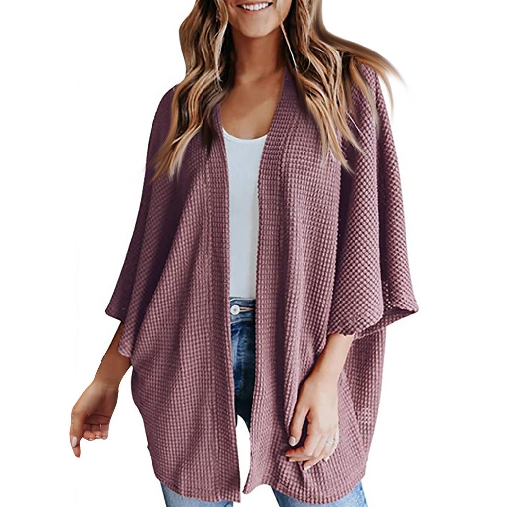 Осенне-зимний новый хит продаж, свободный кардиган, свитер, вязаный свитер, футболка, топы, женская одежда