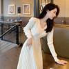 Goddess Style Knitted Sweater Dress for Women - Autumn/Winter 2023 Niche Chic