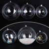 10PCS Versatile Transparent Acrylic Open Balls for Holiday Crafts and DIY
