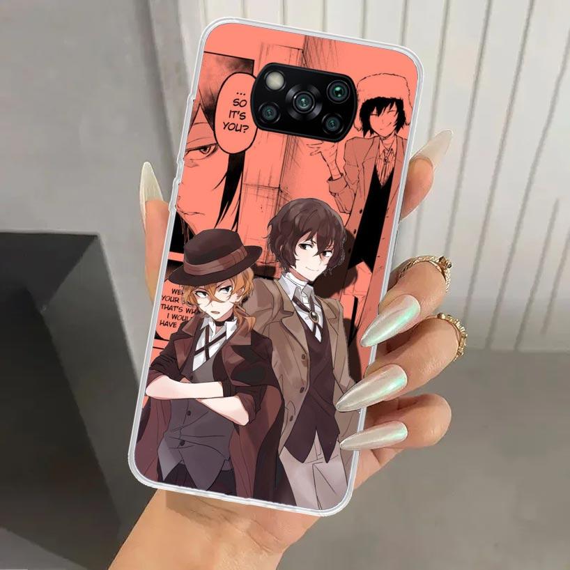 Чехол для телефона Bungo Stray Dogs Манга для Xiaomi Poco X5 X6 X7 Pro F7 Ultra M7 Redmi 15 15C 13 13C 12 12C 10 10A 10C 9 9A 9C 9T Shel