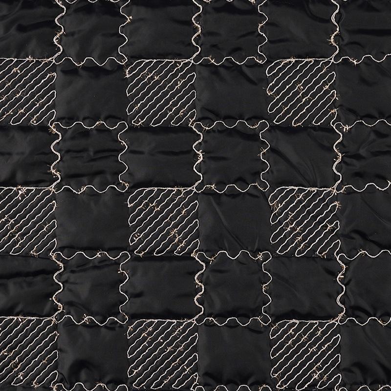 1 метр Стеганая ткань с хлопковой набивкой Полиэстеровая вышивка Шнур Пайеточная вышивка Ткань для дизайнерских сумок и багажа