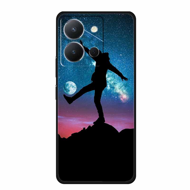 Чехол для телефона Vivo Y36 4G Задняя крышка 6.64" Ударопрочный Черный Силикон Мягкий Funda Для Vivo Y36 Чехол Coque Для VivoY36 Y 36