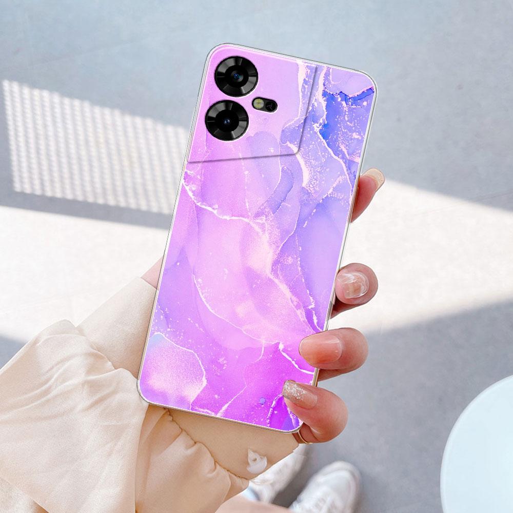 Чехол-крышка для Tecno Pova Neo 3 Прозрачные чехлы для Tecno Pova 5 Прозрачный силикон Мягкий ТПУ Чехол для Tecno Pova 4 4 Pro Pova 2 3 Funda