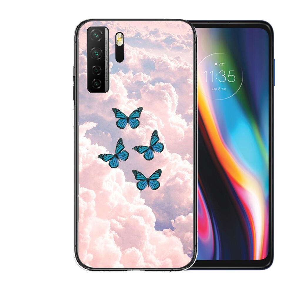 Beautiful Butterfly Pattern Black Soft Cover The Pooh For Huawei Nova 8 7 6 SE 5T 7i 5i 5Z 5 4 4E 3 3i 3E 2i Pro Phone Case Case