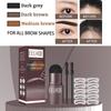 EELHOE Brow Set Perfect Eyebrow Stamp Stencil Kit Eye Brow Stencil Stamp Kit Waterproof Long Lasting Eyebrow Enhancers Brow Shape Stamp (Dark brown)