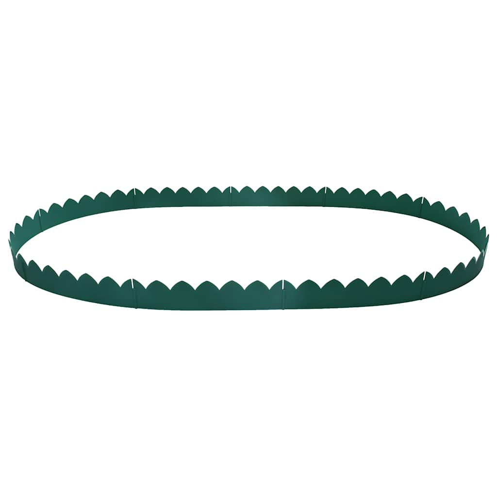 Lawn Edging 10 pcs Green 65 x 15 cm PP
