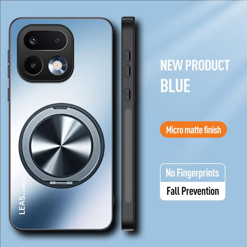 AG Матовый Магнитный Чехол для Realme 16 Pro Plus 360° Вращающийся Держатель-Кольцо Беспроводная Зарядка Жесткая Крышка для Realme 16Pro +