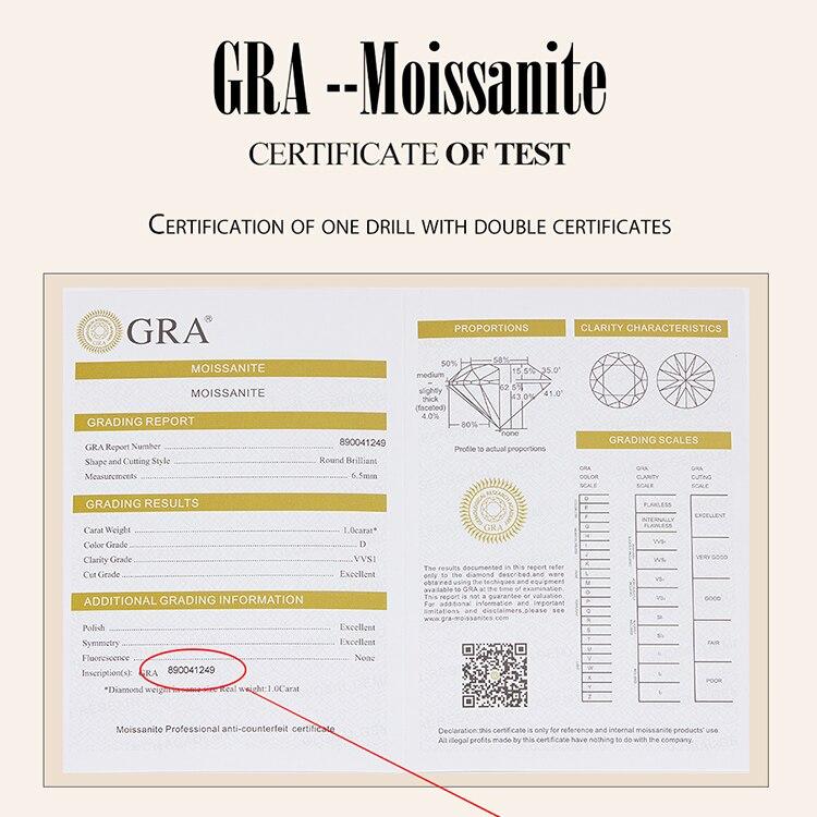 Серьги-кольца BAMOER D Color VVS1 EX из стерлингового серебра 925 пробы с муассанитом, блестящие 3,5 мм, круглые серьги с лабораторным бриллиантом и платиновым покрытием