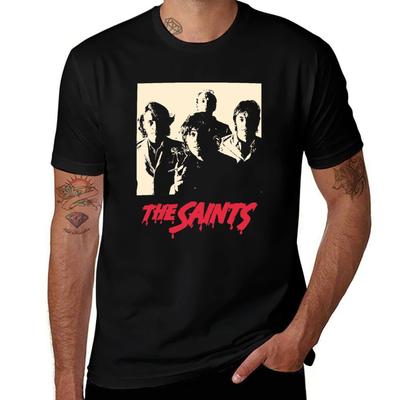 Футболка Saints Punk Band хлопковая футболка упаковка мужские футболки для мужчин повседневные футболки для мужчины упаковка хлопковая футболка