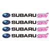 4Pcs Car Emblem Stickers Rearview Mirror Wiper Decals Accessories For Subaru STI Impreza Outback Legacy WRX BRZ Forester Levorg aa1