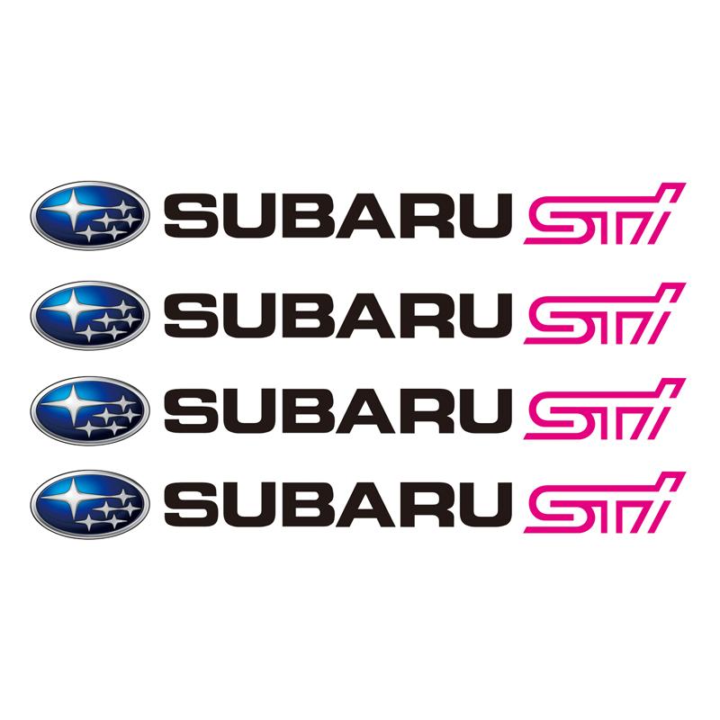 4Pcs Car Emblem Stickers Rearview Mirror Wiper Decals Accessories For Subaru STI Impreza Outback Legacy WRX BRZ Forester Levorg aa1