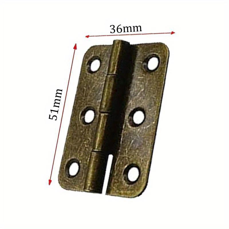 8 Pcs Antique Bronze Hinges Vintage Butt Hinges Folding Cabinet Gate Closet Door Hinge