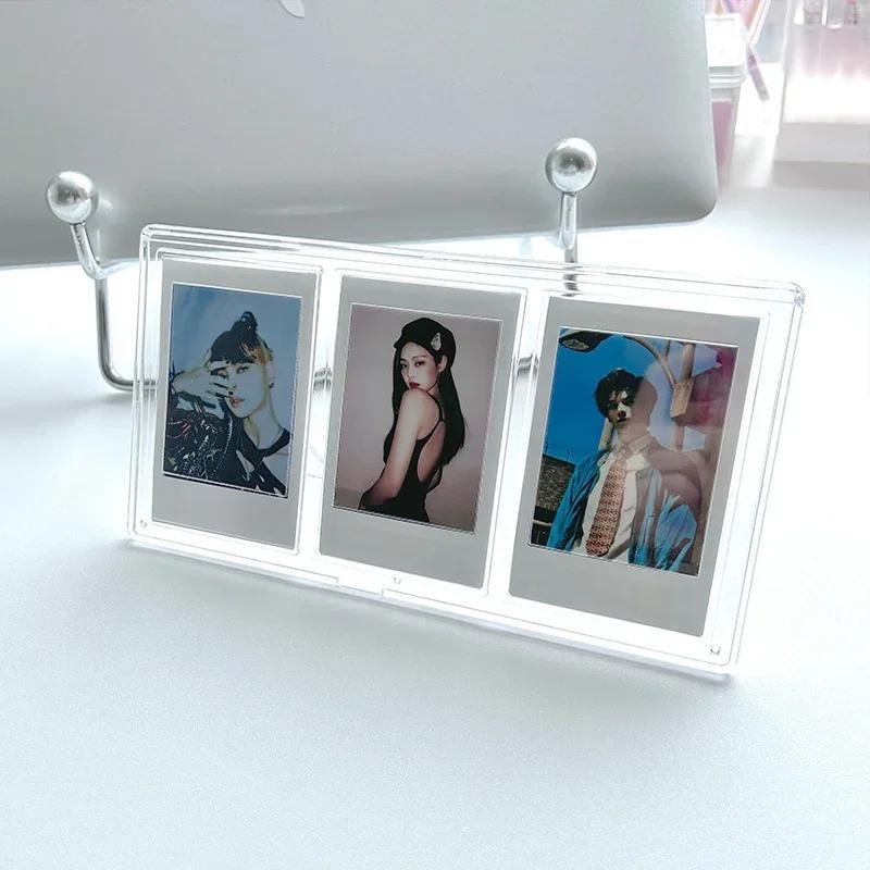 Acrylic Photo Frame Kpop Picture Frame Idol Photocard Stand Photocard Holder Cards Display Stand Picture Collect Table Decor