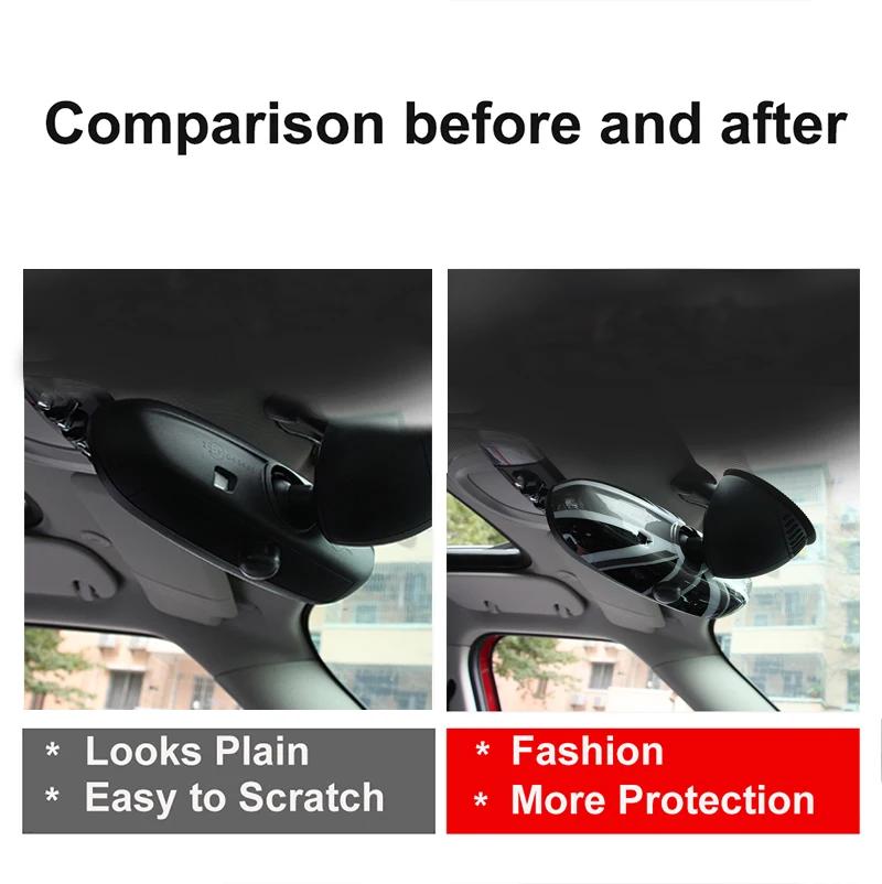 The Black For MINI Cooper F54 F56 F55 F57 F60 Car Rear View Mirror Cover Housing Hatchback PC plastic Fashion Auto Styling