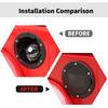 RT-TCZ Fuel Filler Door Gas Tank Cap Cover Accessories For 2007-2017 Jeep Wrangler JK & Unlimited Sport Rubicon Sahara (US Flag)