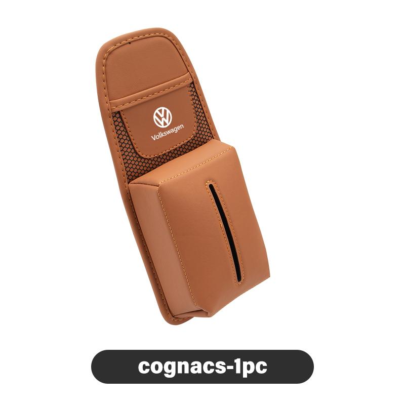 For Volkswagen VW Car Seat Back Storage Bag Hanging Mobile Phone Tissue Pocket Scirocco Jetta Beetle Golf 4 5 6 Passat Polo B5 zg6