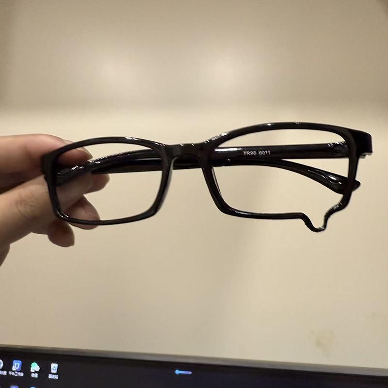New-Anime Y2K Teardrop Cosplay Glasses Unisex Without Lenses Eyeglass Jewelry Costume Props Spectacles Eyewear Accessories Gifts
