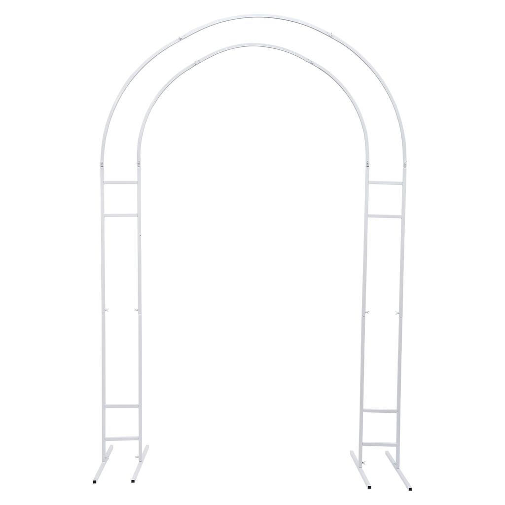 7,2-футовая свадебная арка-подставка с основанием из воздушных шаров белого/золотого цвета для заднего фона, декор для свадебной вечеринки