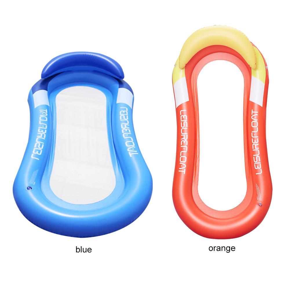 ПВХ летний складной плавающий ряд шезлонг для загара на открытом воздухе водный надувной матрас кровать пляжный водный спортивный шезлонг