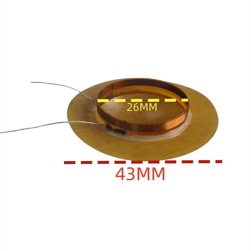 Speaker Repair Products Diy Accessories 25.5Mm Horn Treble Film Resin Voice Coil Speaker Replacement Membrane