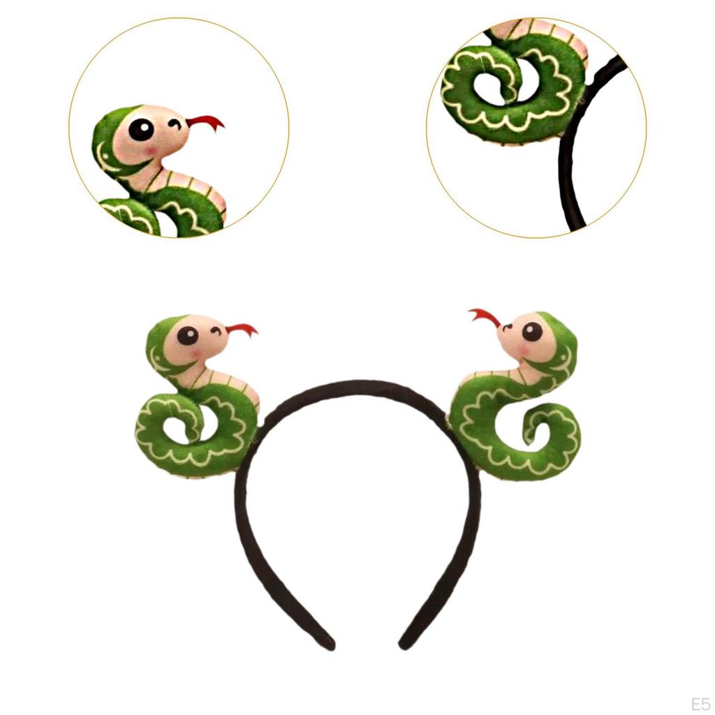 Snake Headband Cartoon Headpiece for Party Favor Role Play Birthday Performance