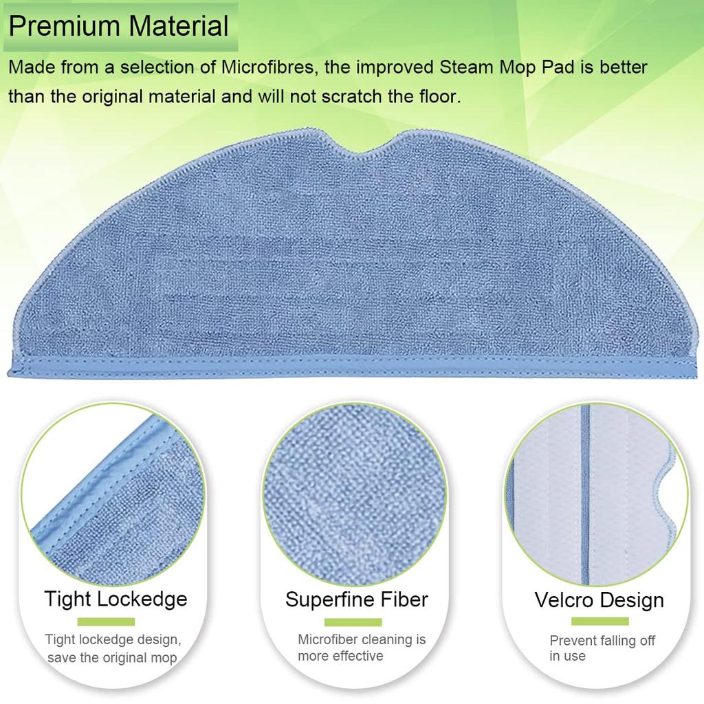 EATBALE Швабра 8 Микрофибра Мягкая Совместима с S7 S7 MaxV S7 MaxV S7 и Роботами-Пылесосами Тряпки, Накладки, S8, S8+, S7, S7+, S7Plus, MaxV, Plus,