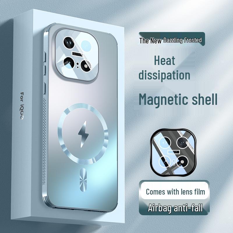 Магнитный защитный чехол-сота для отвода тепла IQOO15 с интегрированной линзой