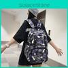 Tree Fashionable Letter Graffiti Large Capacity Student Backpack For Daily