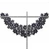 Garment Multicolor Sewing Supplies Wedding Craft Floral Neckline Applique Lace Collar Lace Fabric