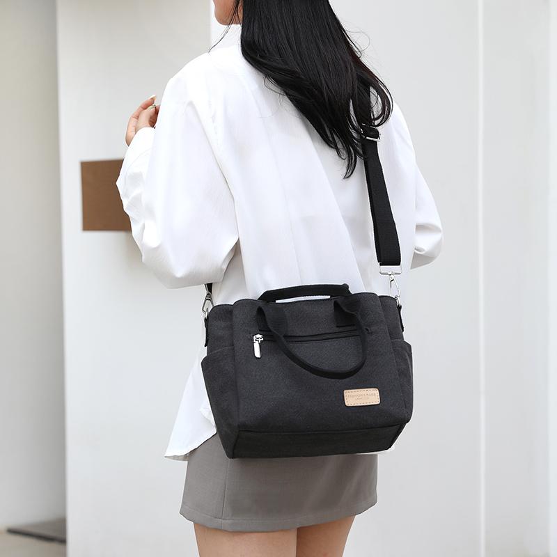 Женская сумка через плечо, большая вместительная сумка из холста