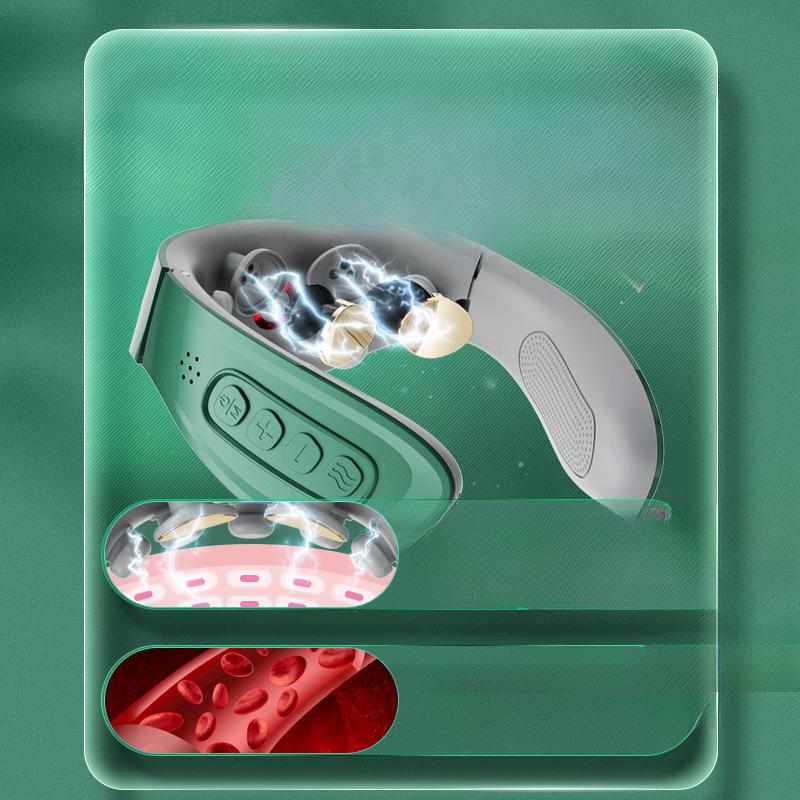 Multi Functional Intelligent Pulse Neck Protector Vibration Cervical Massager Shoulder and Neck Massage Neck Massager Cervical Massager