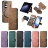2 в 1 Съемный Магнитный Флип-чехол для телефона Samsung Galaxy Z Fold 7 6 5 5G Fold6 Fold7 Слот для карт Кошелек Съемная сумка-чехол
